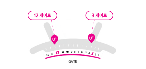 인천공항 제1여객터미널 1층 입국장, 3, 12게이트 로밍센터